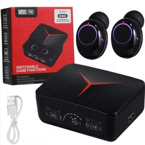 M90 Pro TWS Bluetooth 5.3 Earbuds with Charging Case | Audio & Mobile accessories 2 M90 Pro TWS Bluetooth 5.3 Earbuds with Charging Case | Audio & Mobile accessories - Image 2