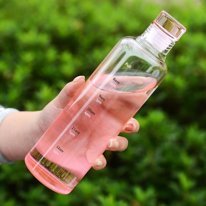 Transparent Plastic Water Bottle 500ml | Sports & Outdoor | Office Water Bottle 1 500ml Water Bottle Pakistan transparent plastic design