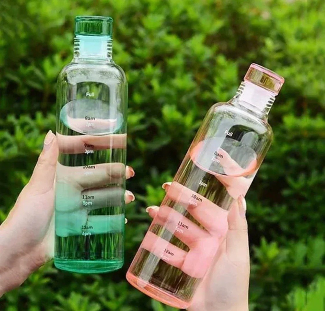 Transparent Plastic Water Bottle 500ml | Sports & Outdoor | Office Water Bottle 2 Transparent Plastic Water Bottle 500ml | Sports & Outdoor | Office Water Bottle - Image 2