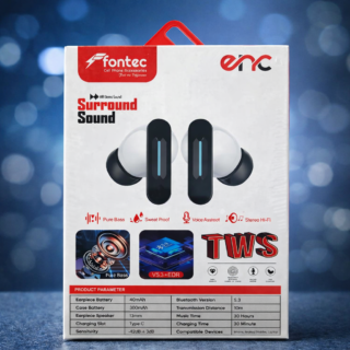 Fontec Winner Wireless Earbuds Bluetooth 5.3 white