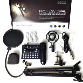 V10 BM 800 Podcast Condenser Microphone Set
