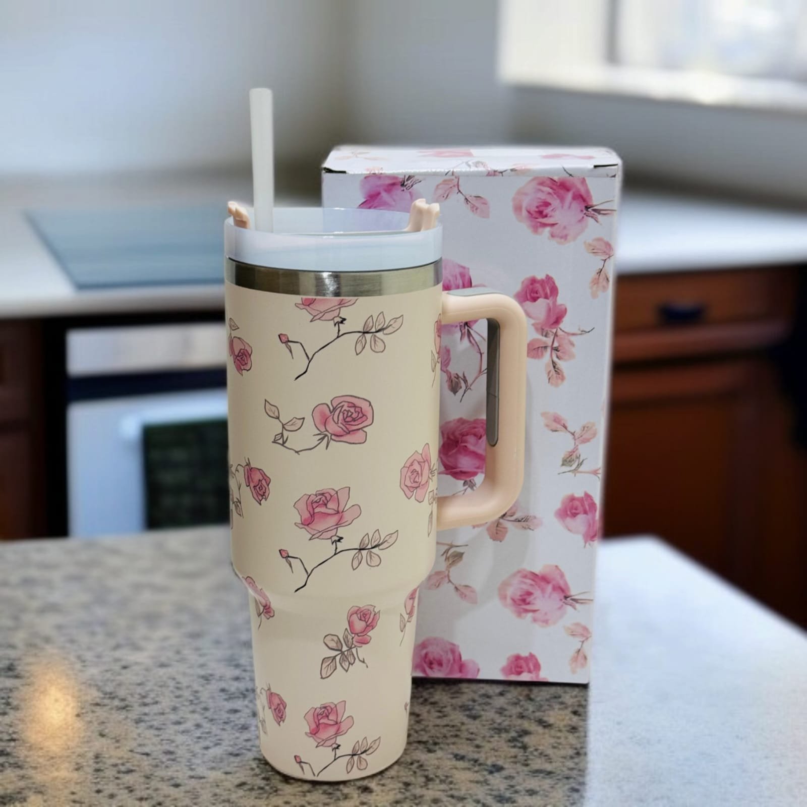 Floral Insulated Travel Tumbler 40oz | Stanly | Mugs & Cups 2 Floral Insulated Travel Tumbler 40oz | Stanly | Mugs & Cups - Image 2