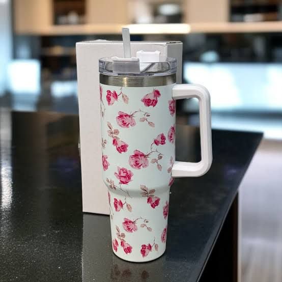 Floral Insulated Travel Tumbler 40oz | Stanly | Mugs & Cups 3 Floral Insulated Travel Tumbler 40oz | Stanly | Mugs & Cups - Image 3