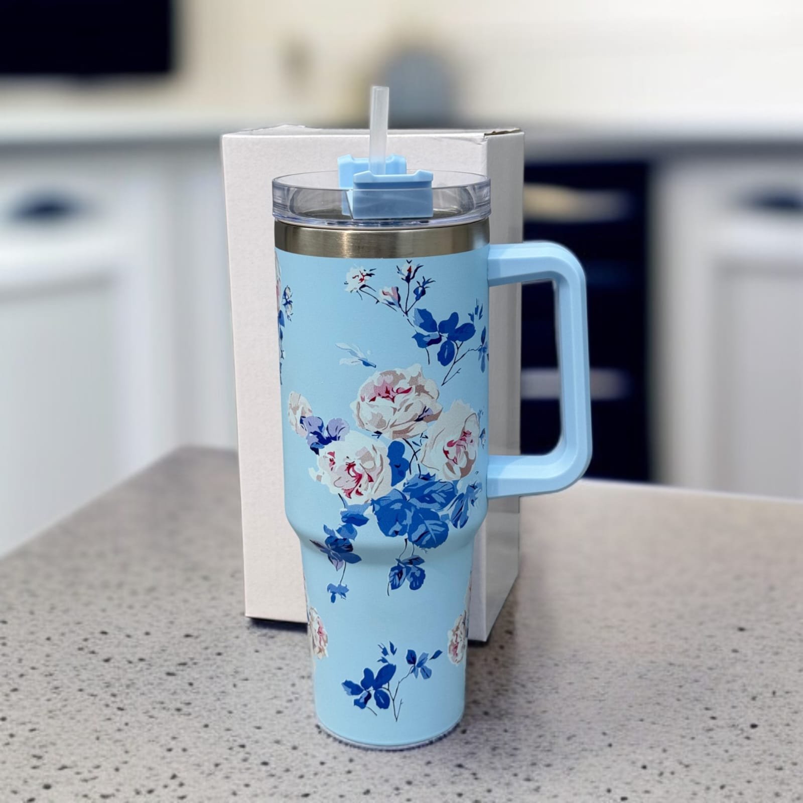 Floral Insulated Travel Tumbler 40oz | Stanly | Mugs & Cups 1 40oz Floral Tumbler insulated stainless steel design