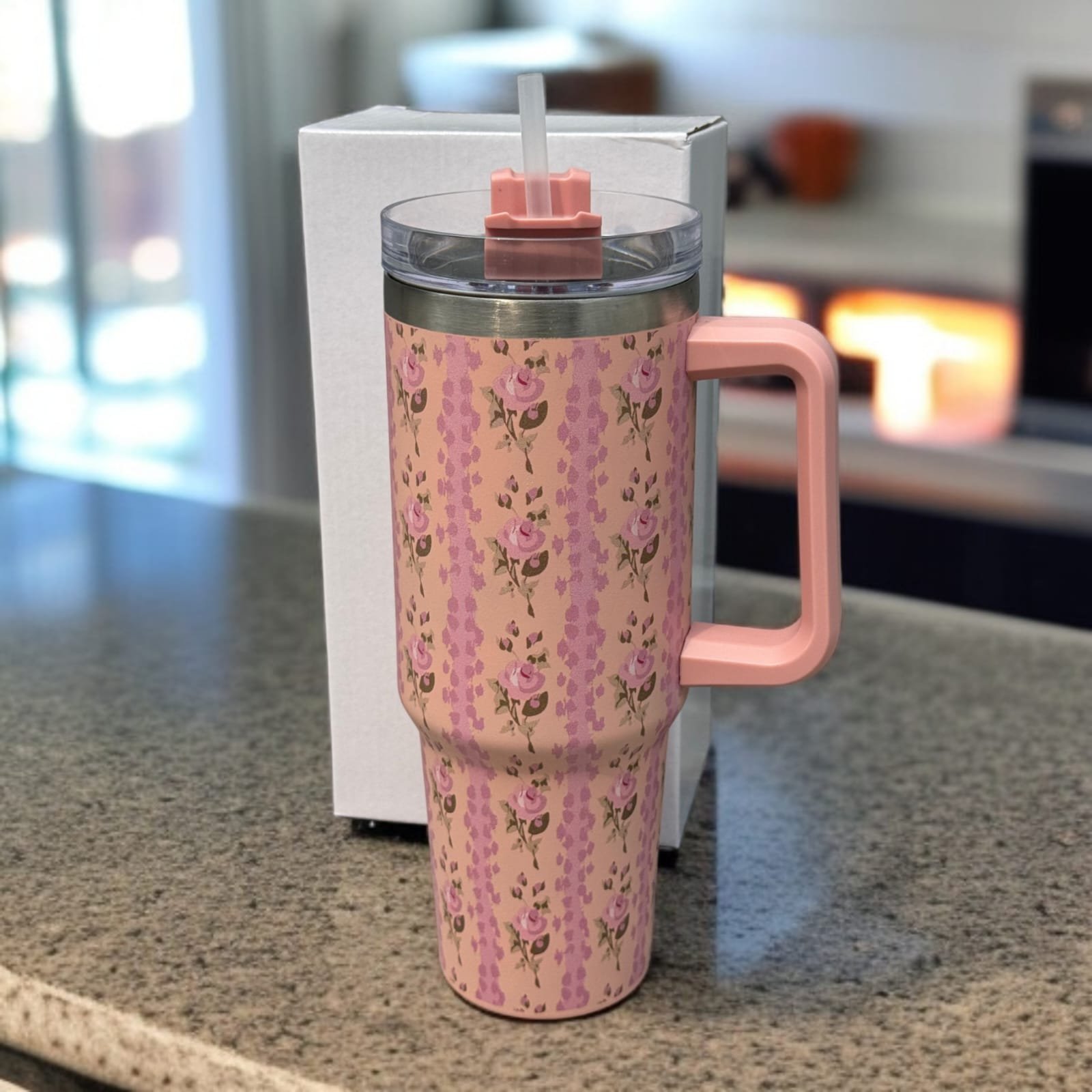Floral Insulated Travel Tumbler 40oz | Stanly | Mugs & Cups 5 40oz Floral Tumbler insulated stainless steel design