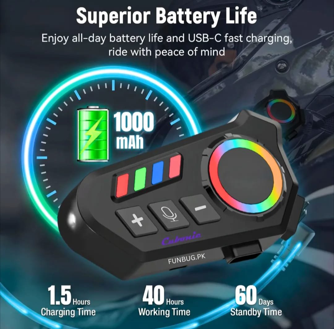 K06A Motorcycle Helmet Bluetooth Headset Bluetooth 6.0 4 K06A Motorcycle Helmet Bluetooth Headset Bluetooth 6.0 - Image 4