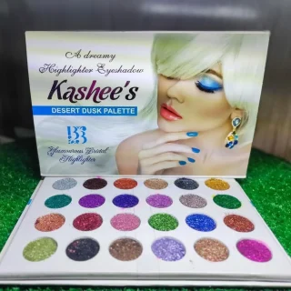16 Shades Eyeshadow Palette Kashee's Multicolor Glitter