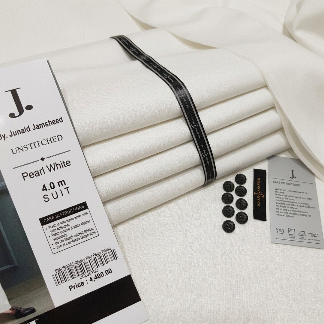 Men's Pearl White Unstitched Suit 4 Meter | Men's Clothing 3 Pearl White Unstitched Suit for men 4 meter