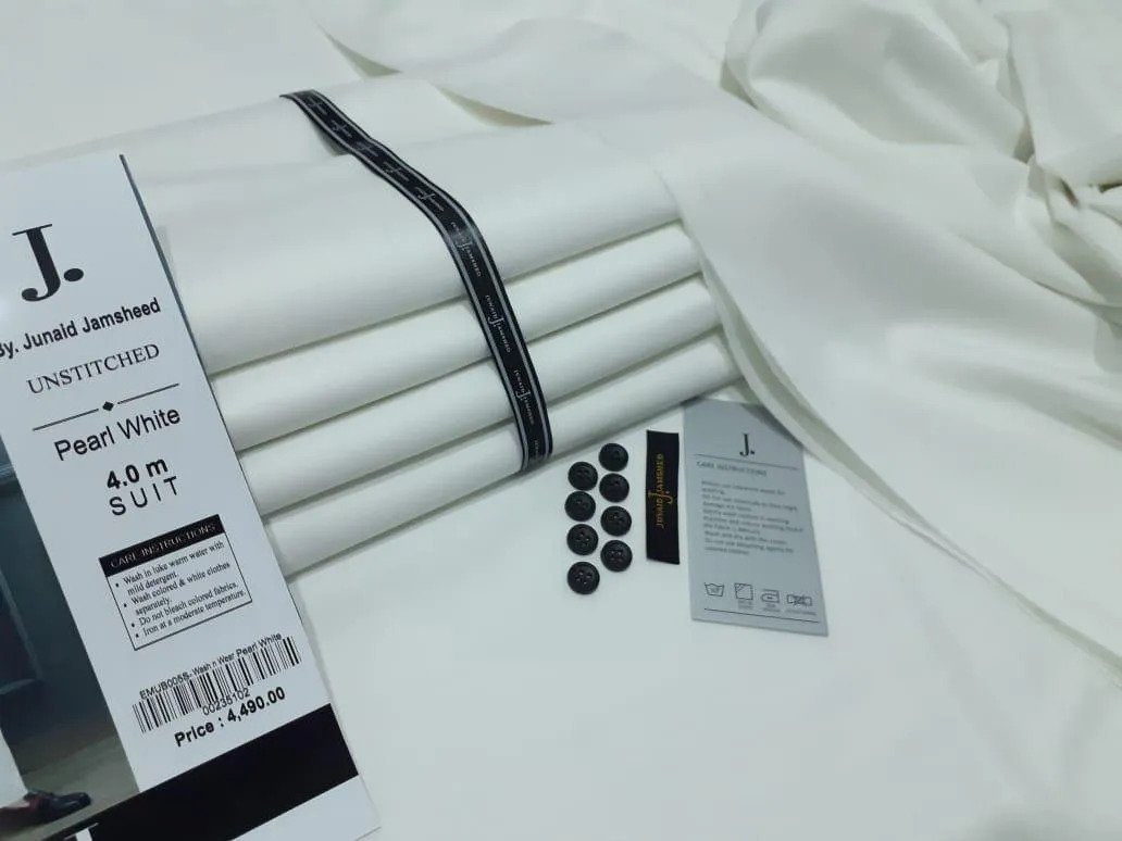 Men's Pearl White Unstitched Suit 4 Meter | Men's Clothing 2 Men's Pearl White Unstitched Suit 4 Meter | Men's Clothing - Image 2