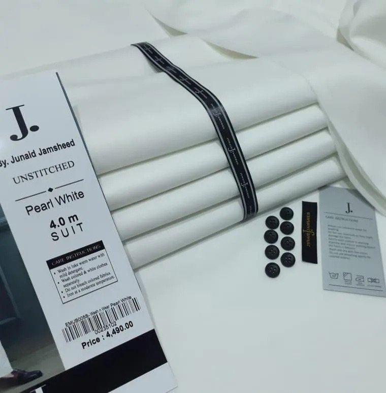 Men's Pearl White Unstitched Suit 4 Meter | Men's Clothing 1 Pearl White Unstitched Suit for men 4 meter