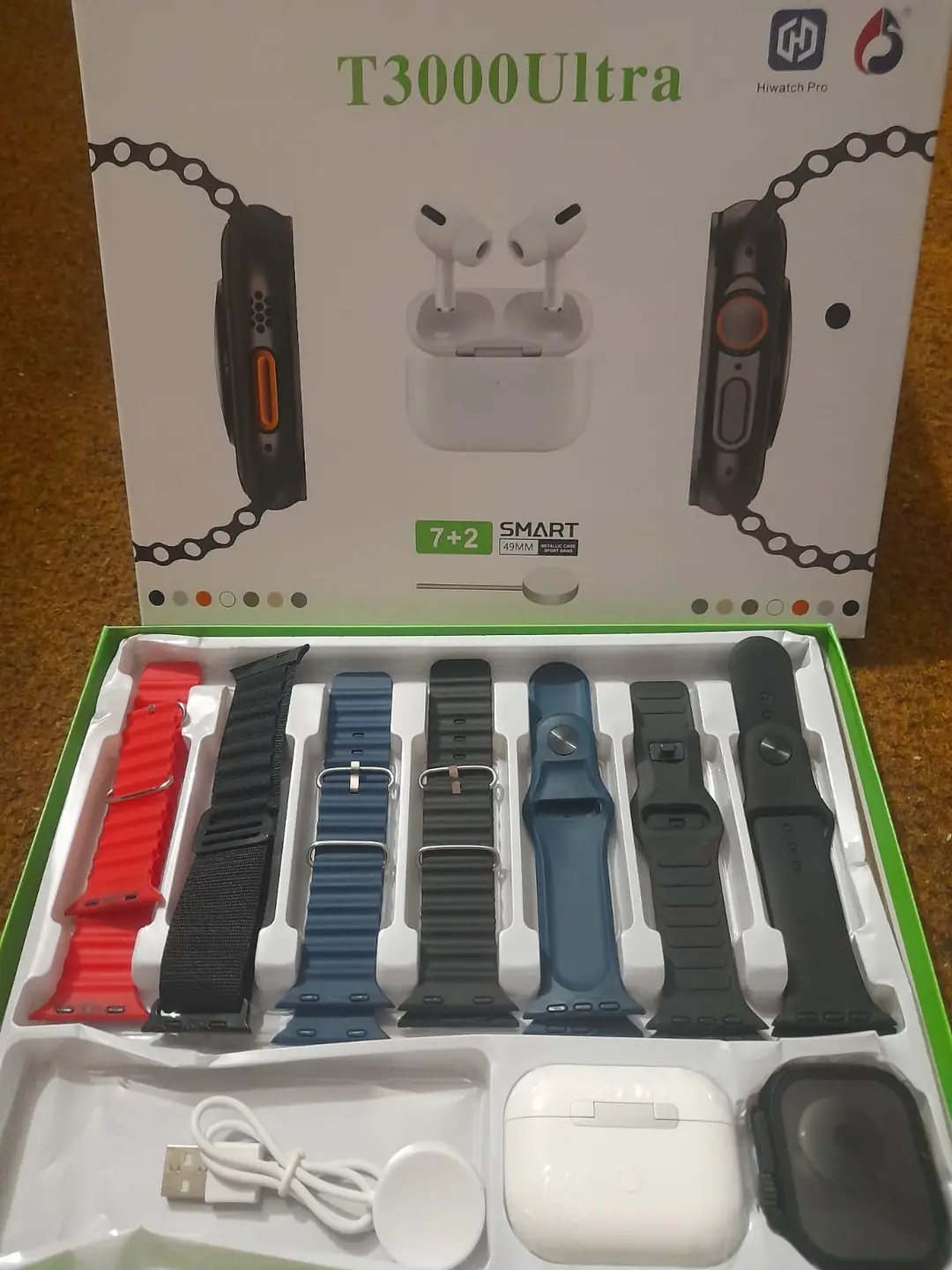 T 3000 Ultra Smart Watch 7+2 in 1 with Earbuds 3 T 3000 Ultra Smart Watch 7+2 in 1 with Earbuds