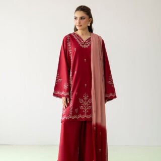 Julii Embroidery 3PC Suit premium lawn cotton