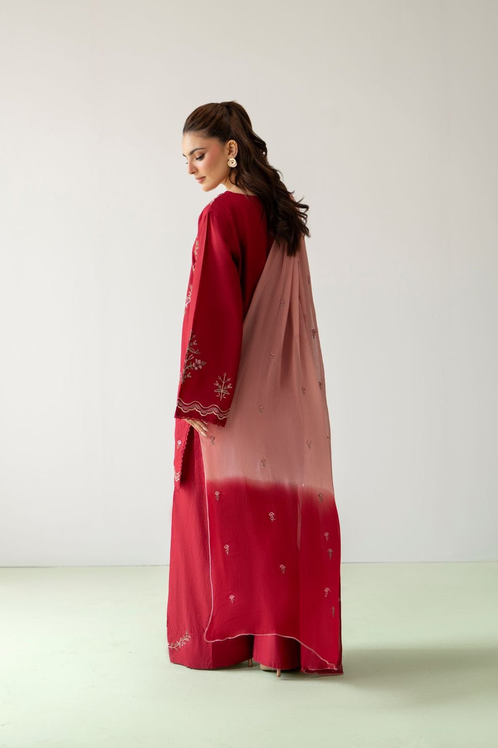 Julii Embroidery 3PC Premium Lawn Cotton Suit | Stitched Collection 4 Julii Embroidery 3PC Premium Lawn Cotton Suit | Stitched Collection - Image 4