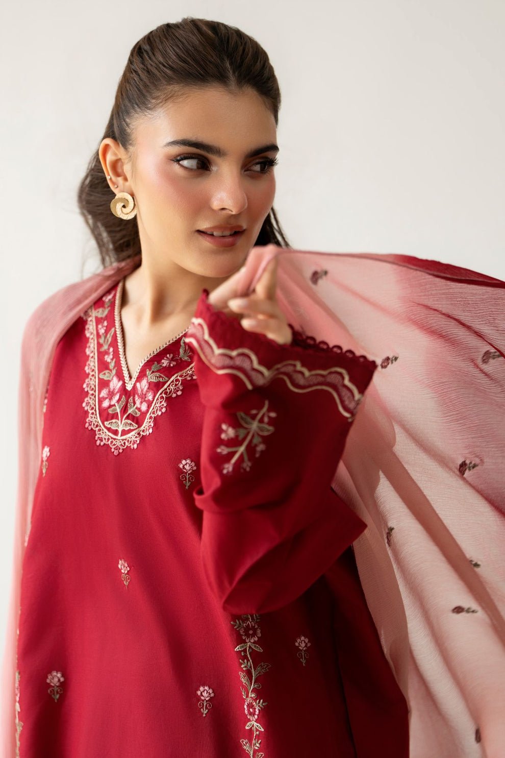Julii Embroidery 3PC Premium Lawn Cotton Suit | Stitched Collection 5 Julii Embroidery 3PC Premium Lawn Cotton Suit | Stitched Collection - Image 5