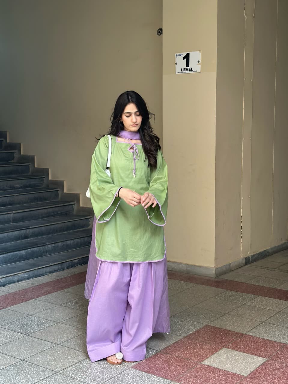 Khas Lawn 3PC Premium Lawn Cotton Suit | Stitched Collection 1 Khas Lawn 3PC Suit with farshi shalwar