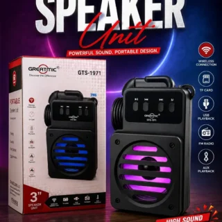 Greatmic GTS 1971 Portable Bluetooth Speaker black